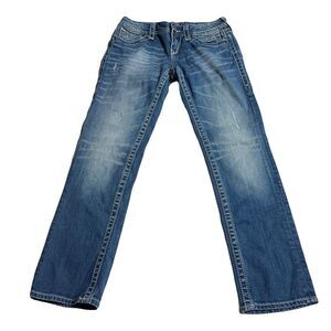 Rock Revival Denim Noelle Capri Ankle Jeans Womens Size 29 29x28 Low Rise